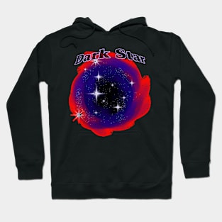 Red blue dark star Hoodie